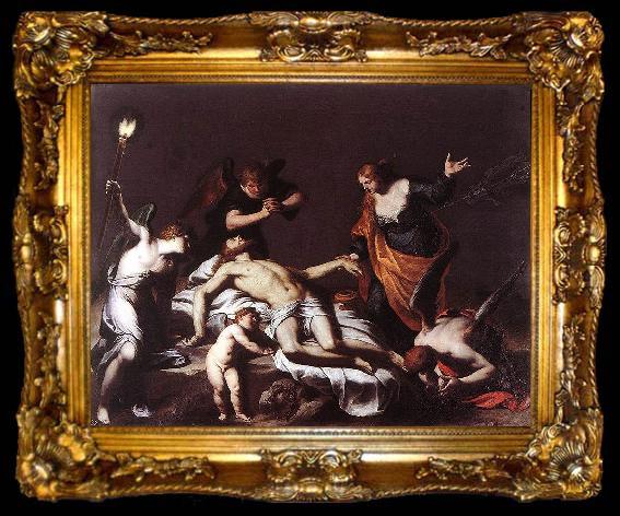 framed  Alessandro Turchi The Lamentation over the Dead Christ, ta009-2